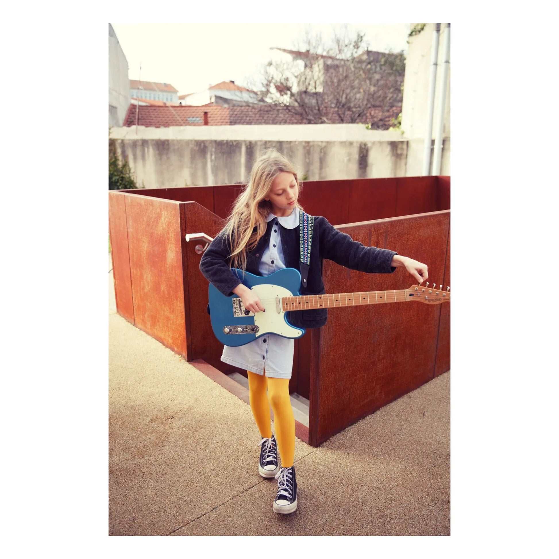 Piupiuchick - Blouse in Jean Claudine collar | Light Blue