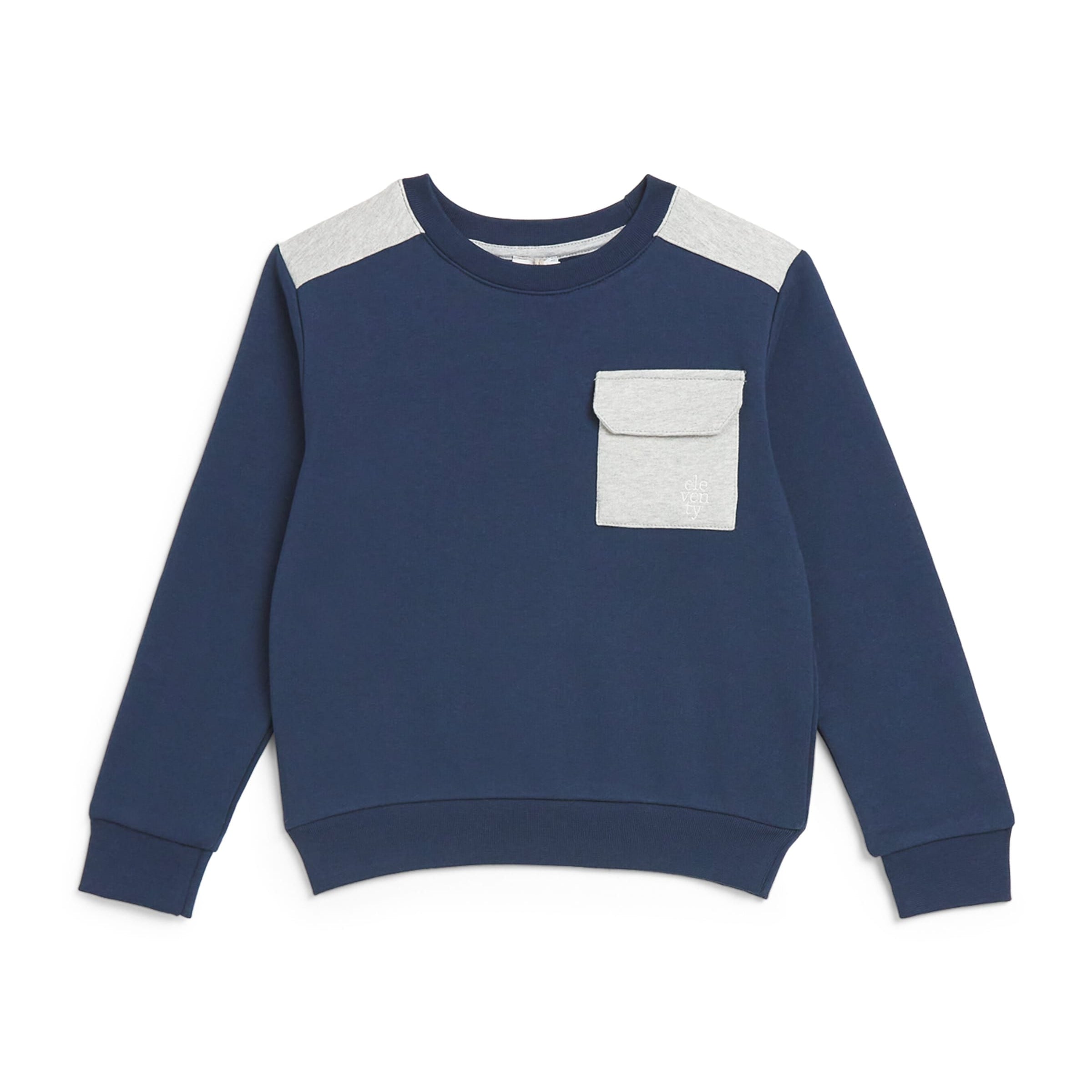 Eleventy Kids Cotton Contrast-Trim Sweatshirt (2-16 Years)