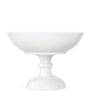 White Fluted Bowl on Foot (21cm)