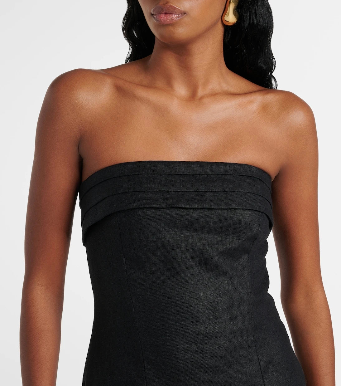 Faithfull - Strapless linen top