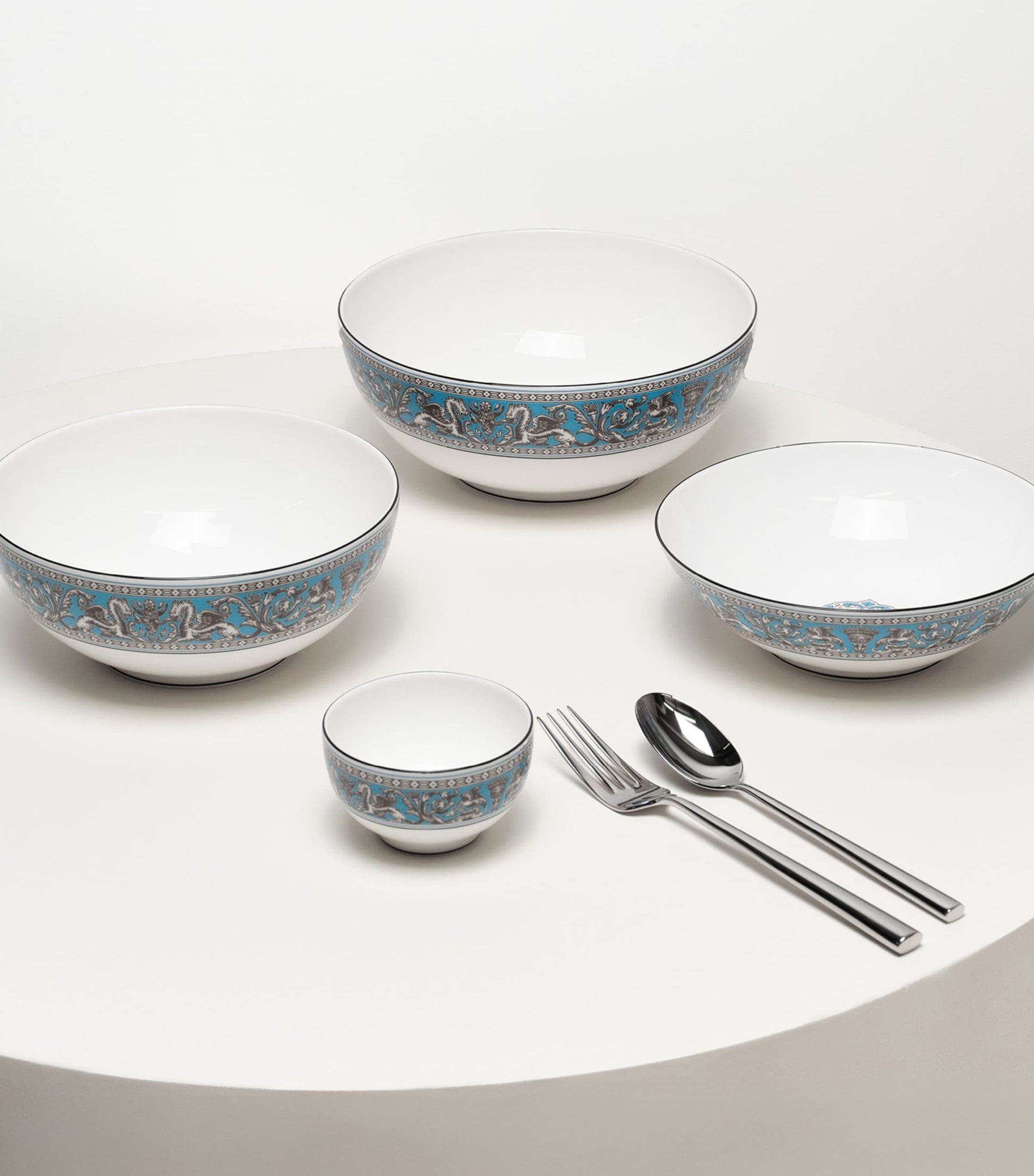 Florentine Turquoise Tea Bowl (8cm)