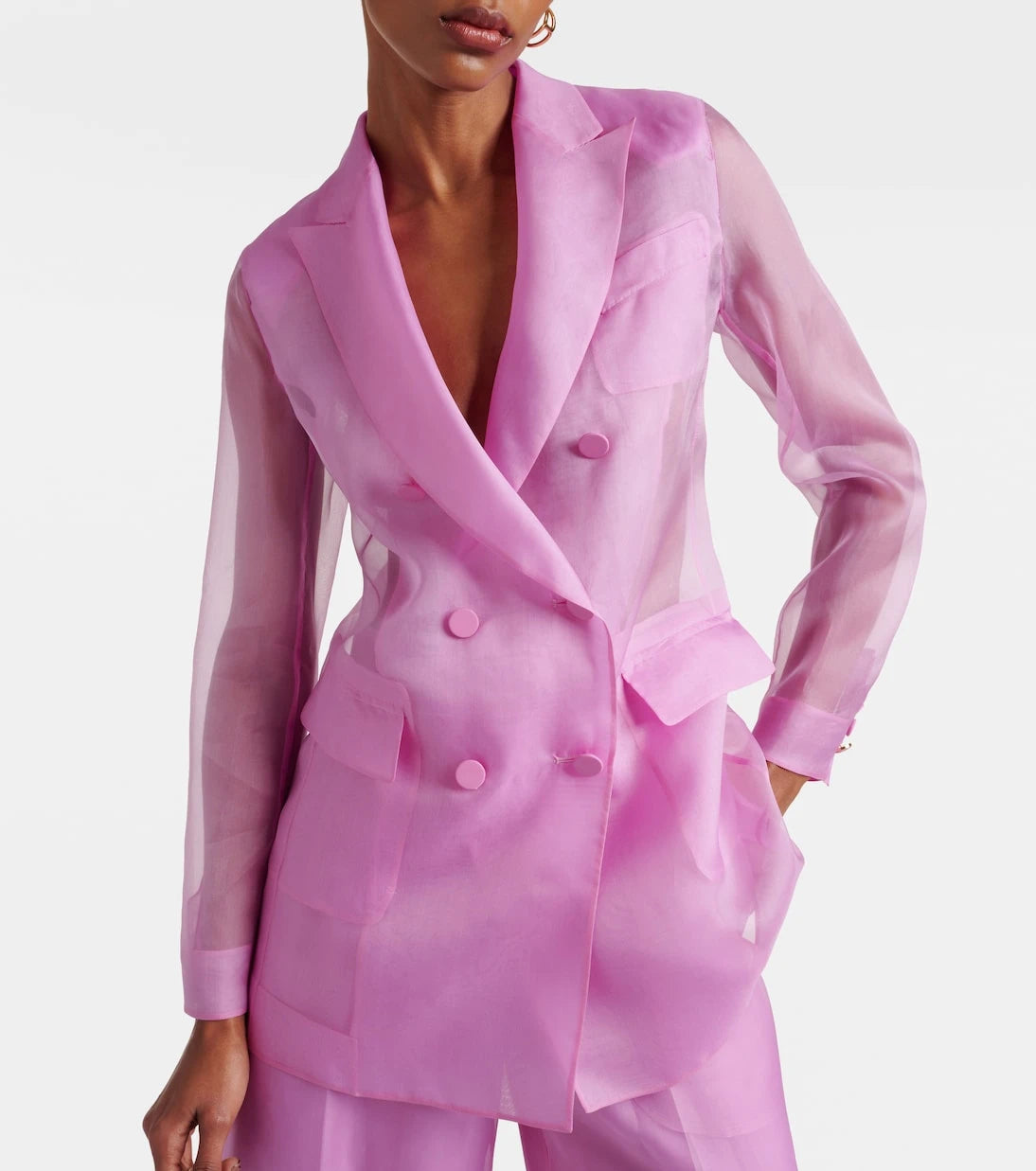 Max Mara - Negrar silk organza blazer