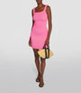 Hunza G Pink Square-Neck Tank Dress