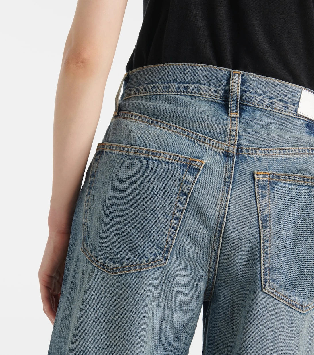 Re/Done - Low-rise wide-leg jeans