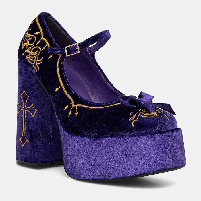 Обувки с дебел ток Koi Footwear Royal Manor