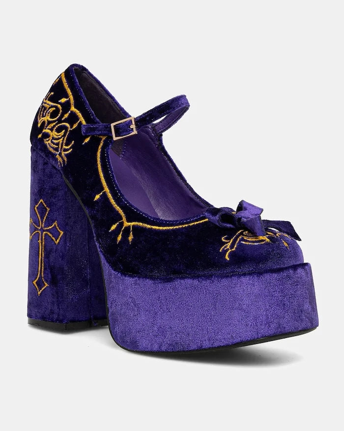 Обувки с дебел ток Koi Footwear Royal Manor
