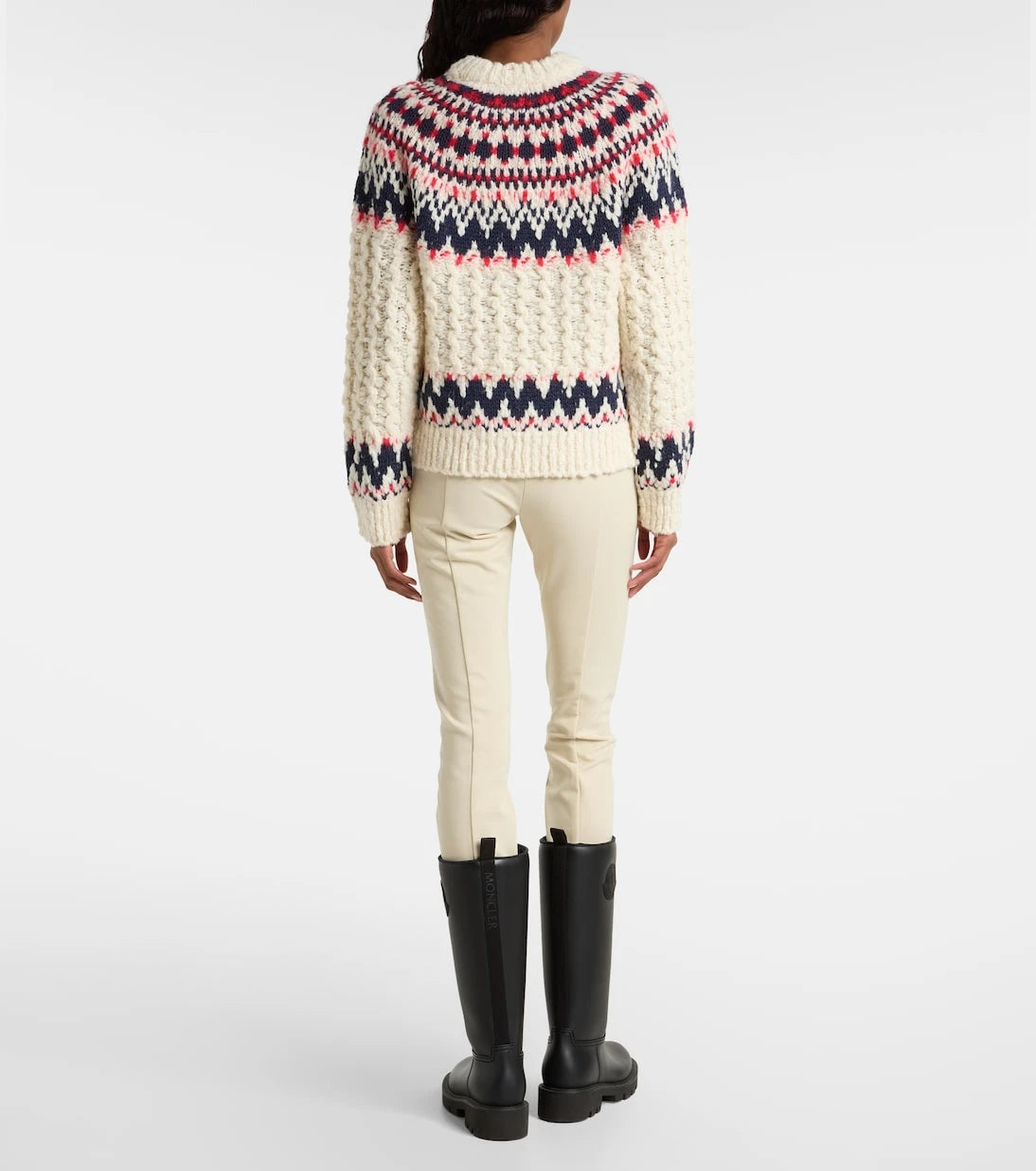 Moncler Grenoble - سترة جاكار من مزيج الصوف