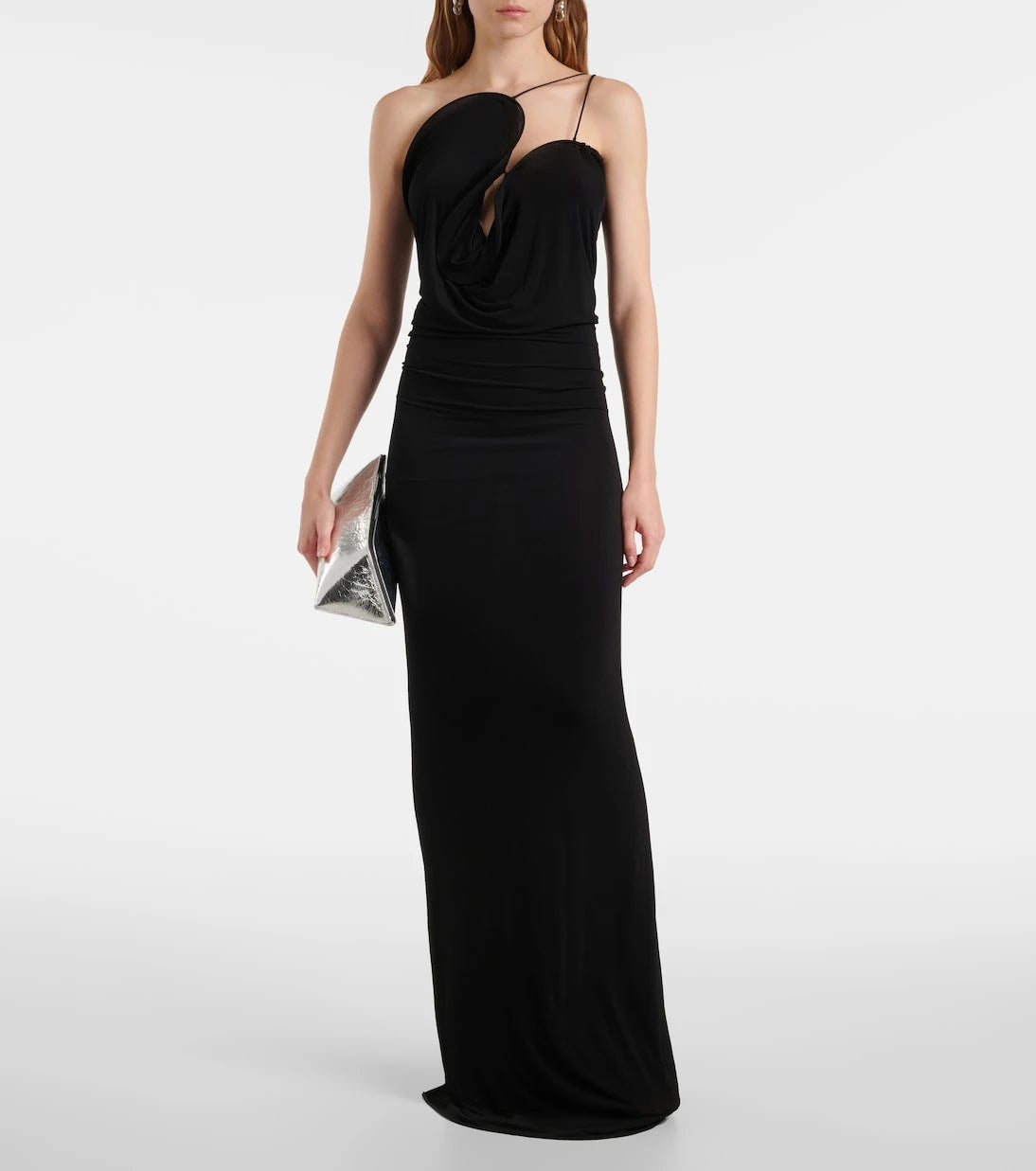Christopher Esber - Asymmetric jersey midi dress
