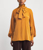 Yellow x Giuliva Heritage Silk Blouse