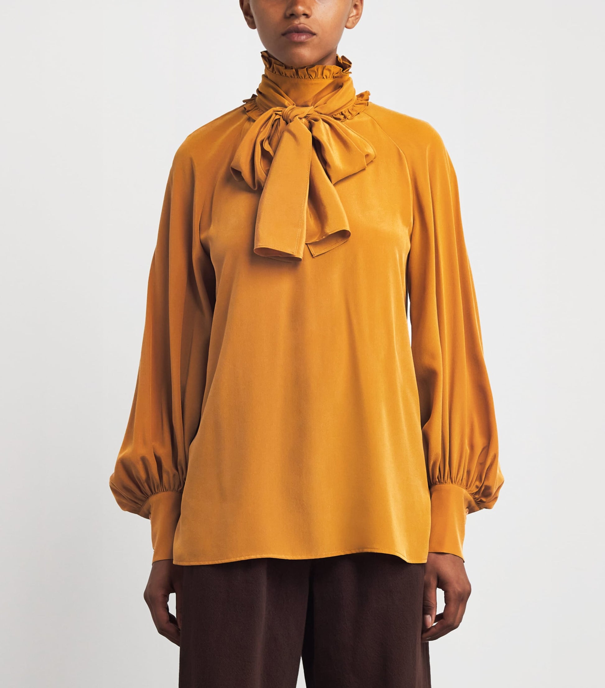 Yellow x Giuliva Heritage Silk Blouse