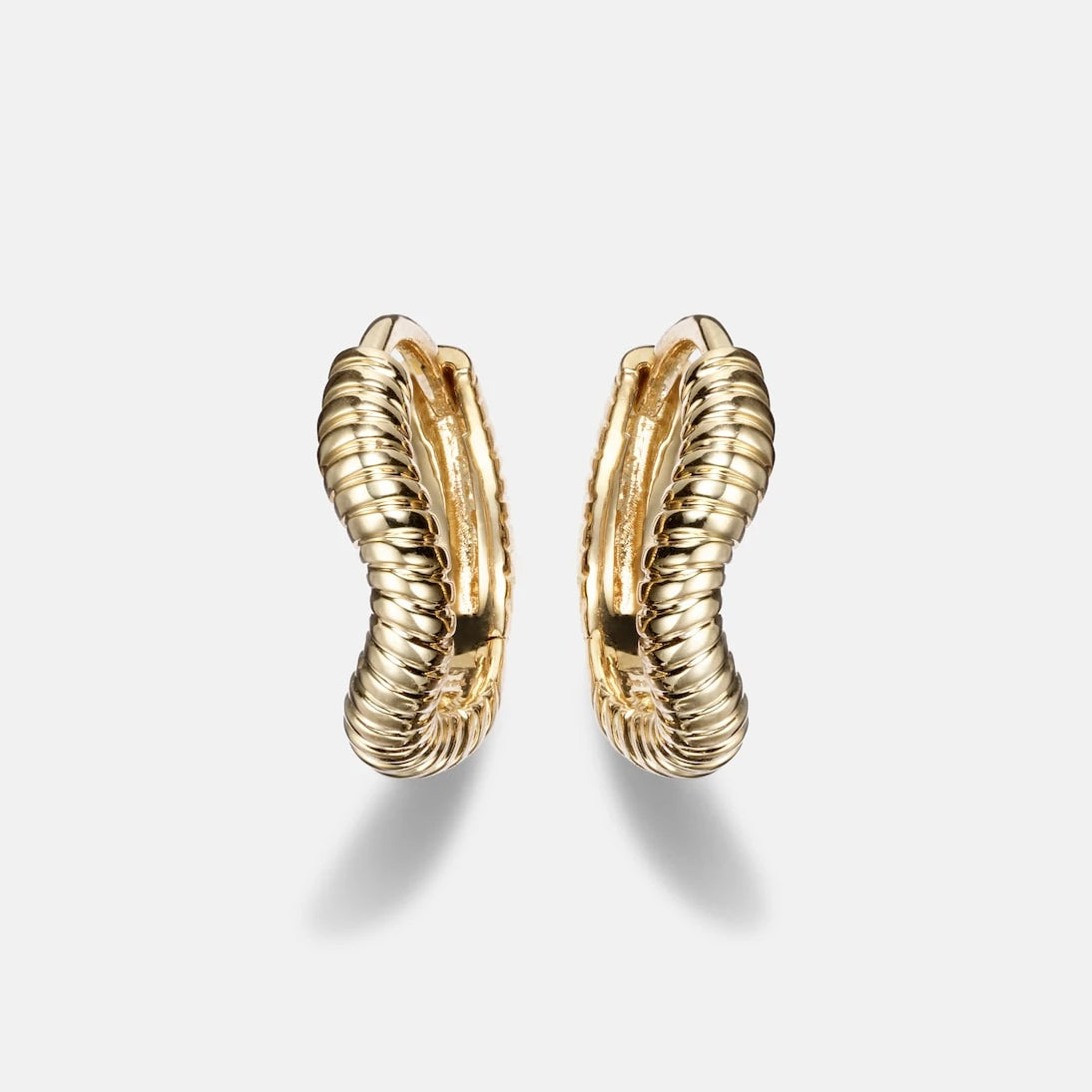 Stone and Strand - Freddie 14kt gold huggie earrings