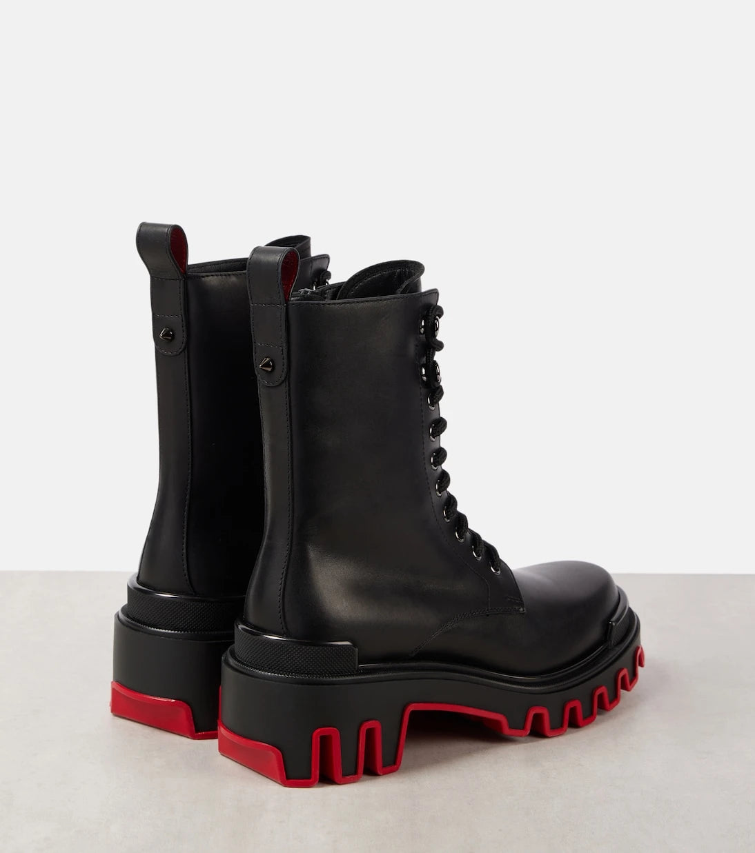 Christian Louboutin - Dune Trott Alta leather combat boots