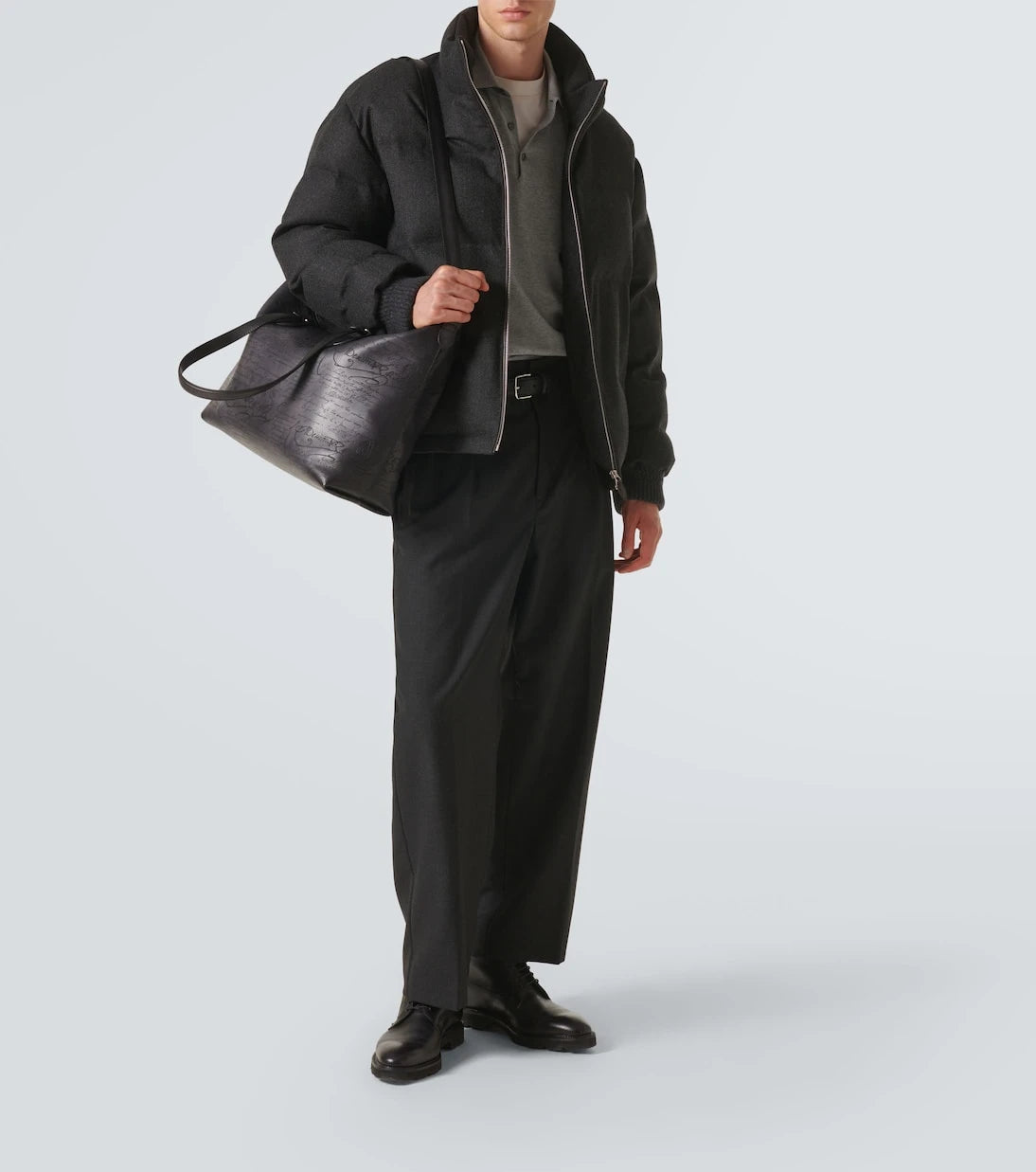 Berluti - Late Hour Scritto leather tote bag