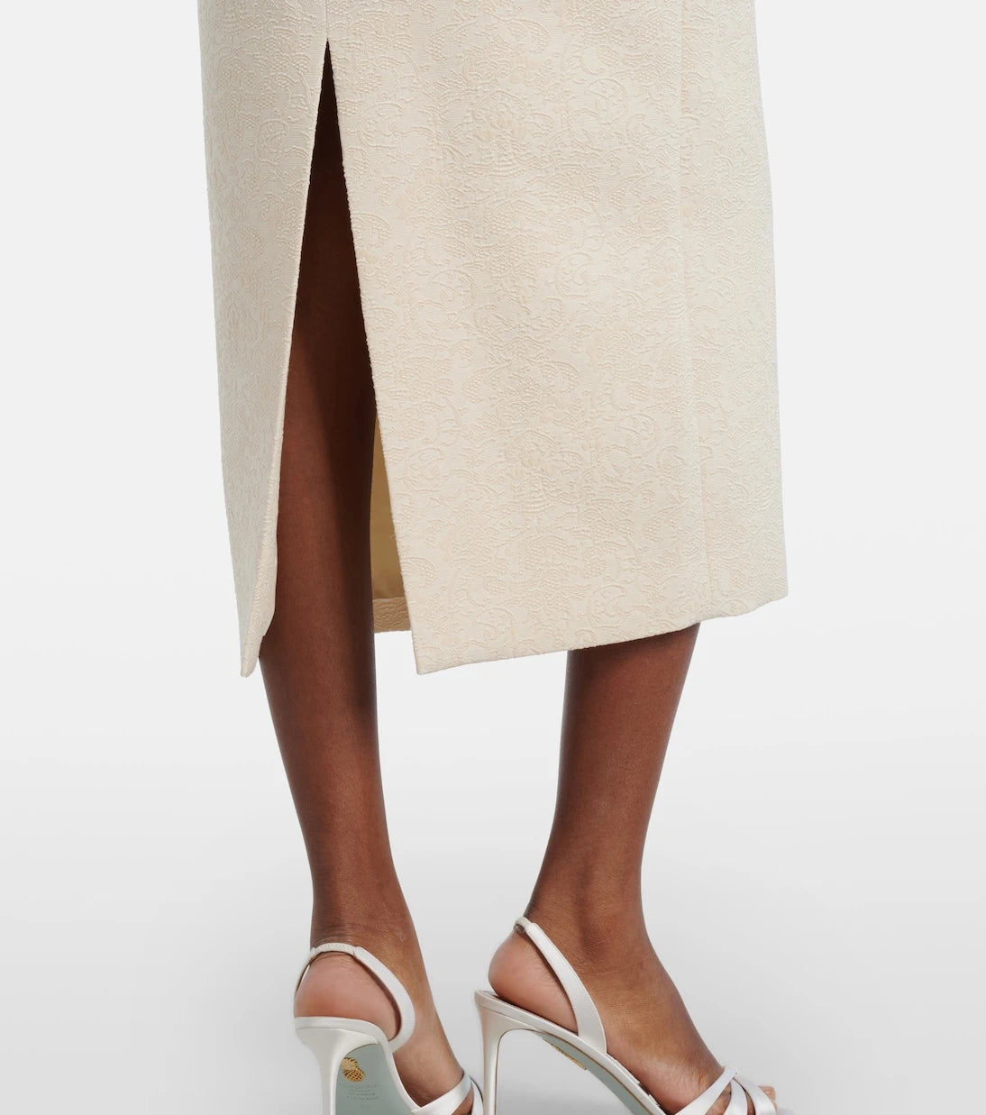 Markarian - Bridal Amina wool-blend jacquard midi dress