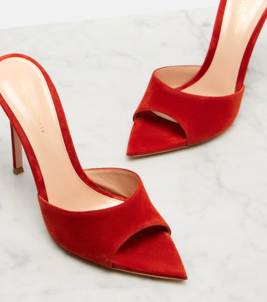 Gianvito Rossi - Elle suede mules