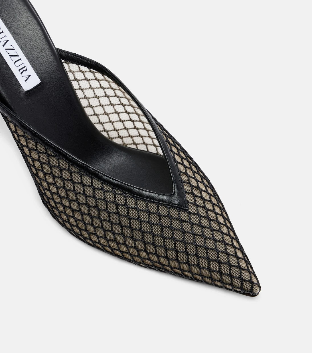 Aquazzura - Bisous 85 mesh mules