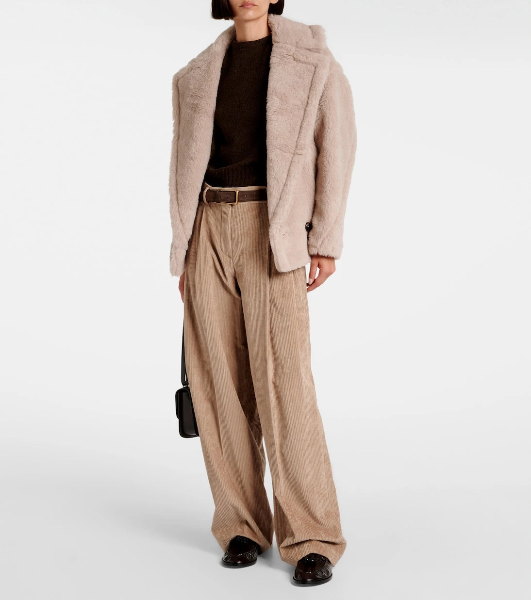 Max Mara - Radice alpaca, wool, and silk teddy jacket