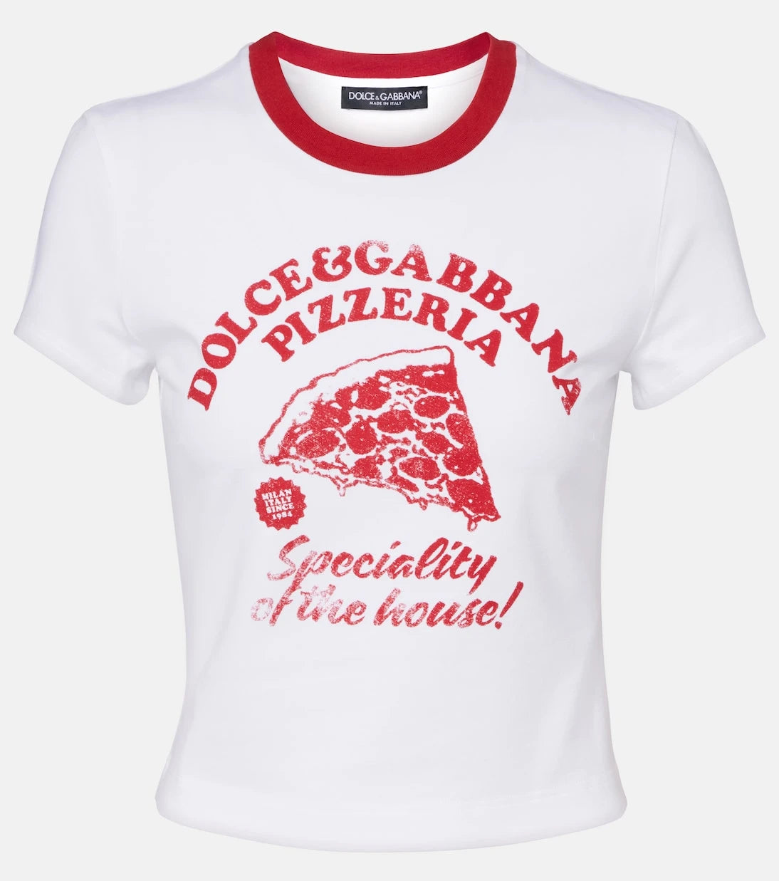 Dolce&Gabbana - Printed cotton-blend jersey T-shirt