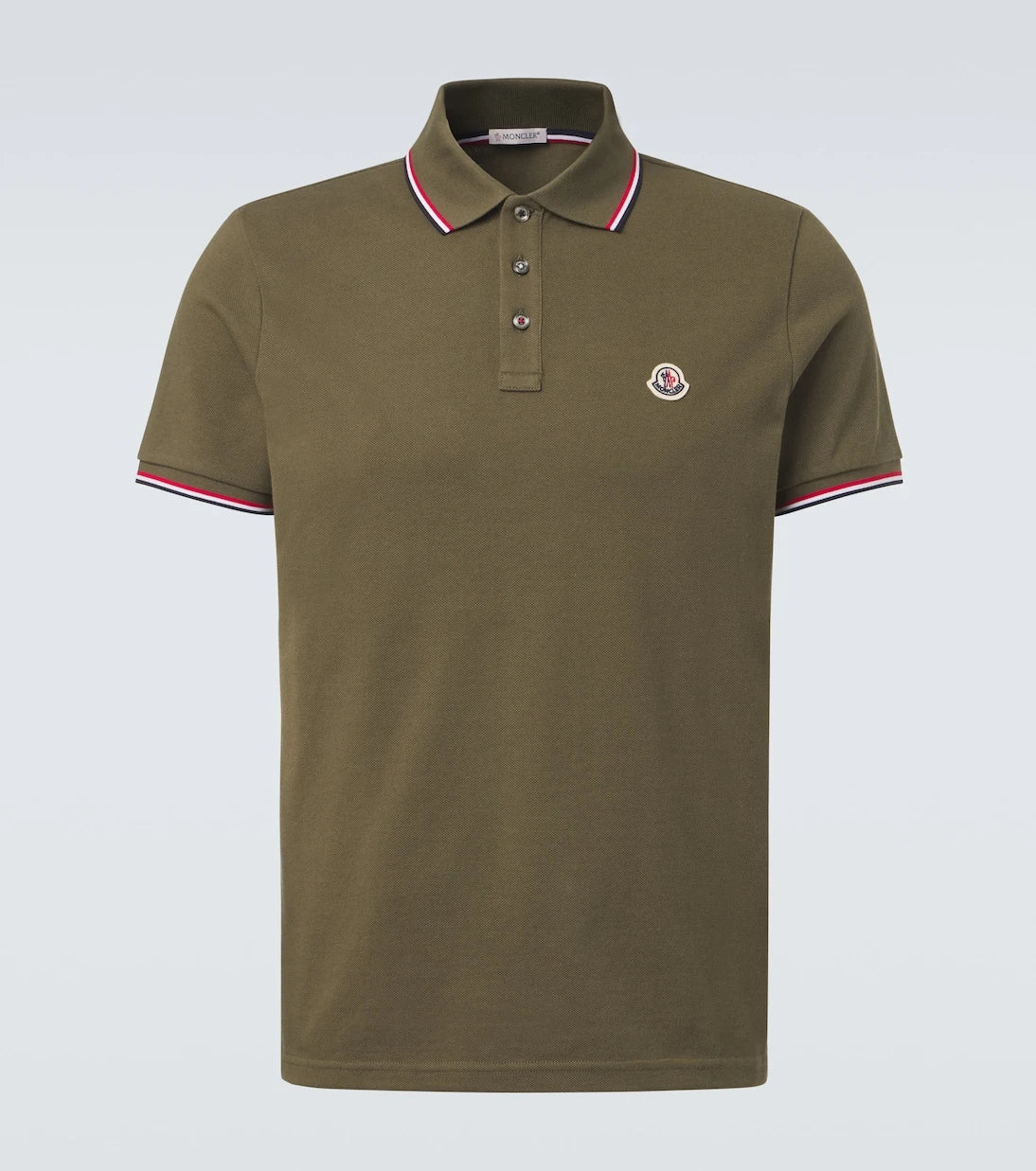 Moncler - Logo cotton piqué polo shirt