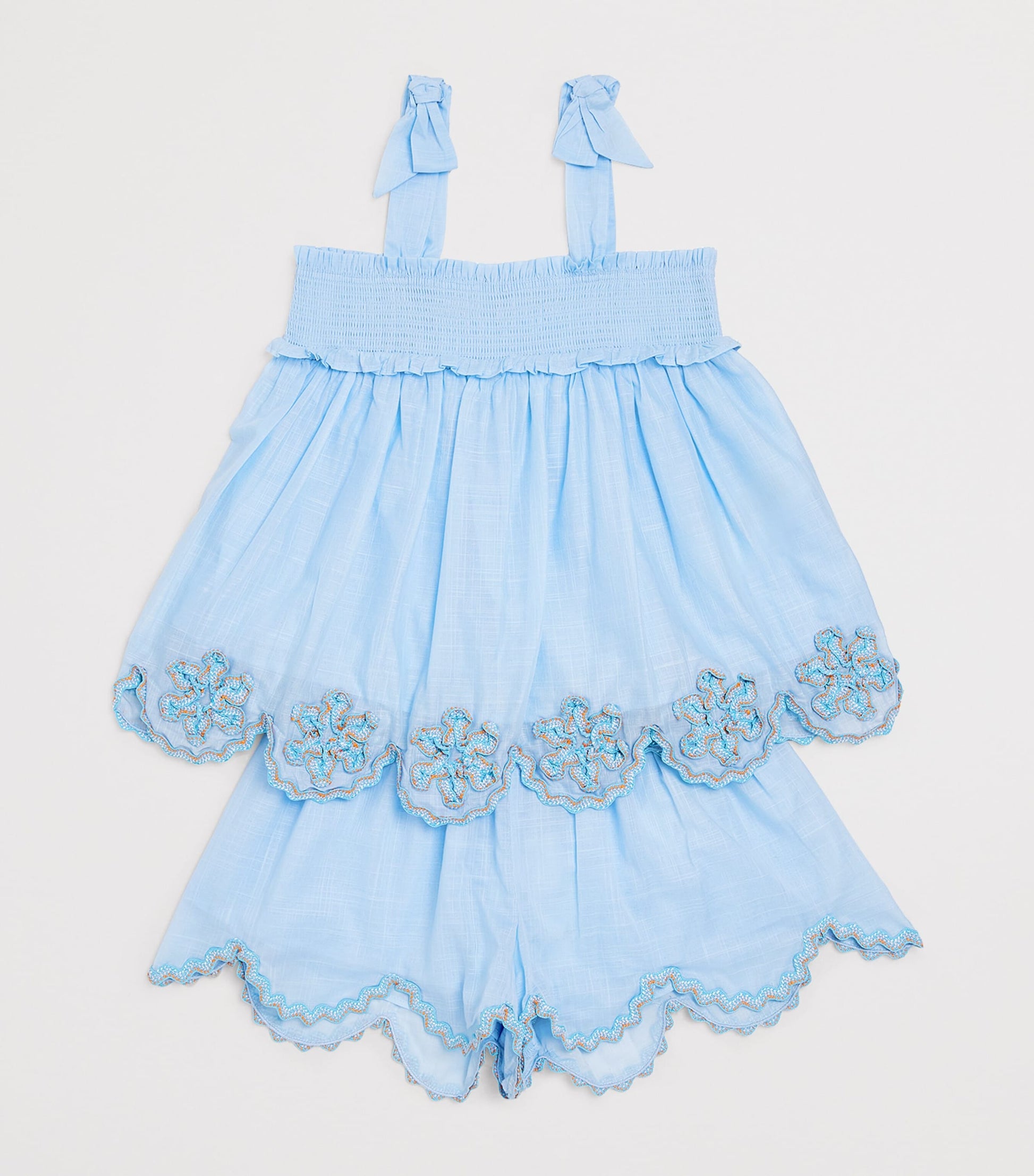 Zimmermann Kids Cotton Cascadian Ric Rac Top (2-12 Years)