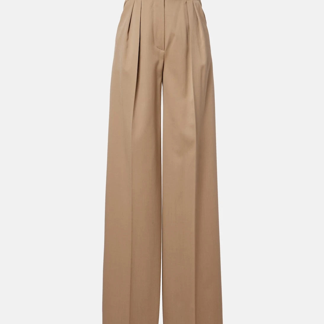 Max Mara - بنطال Quorum بقصة أرجل واسعة من صوف الفيرجن
