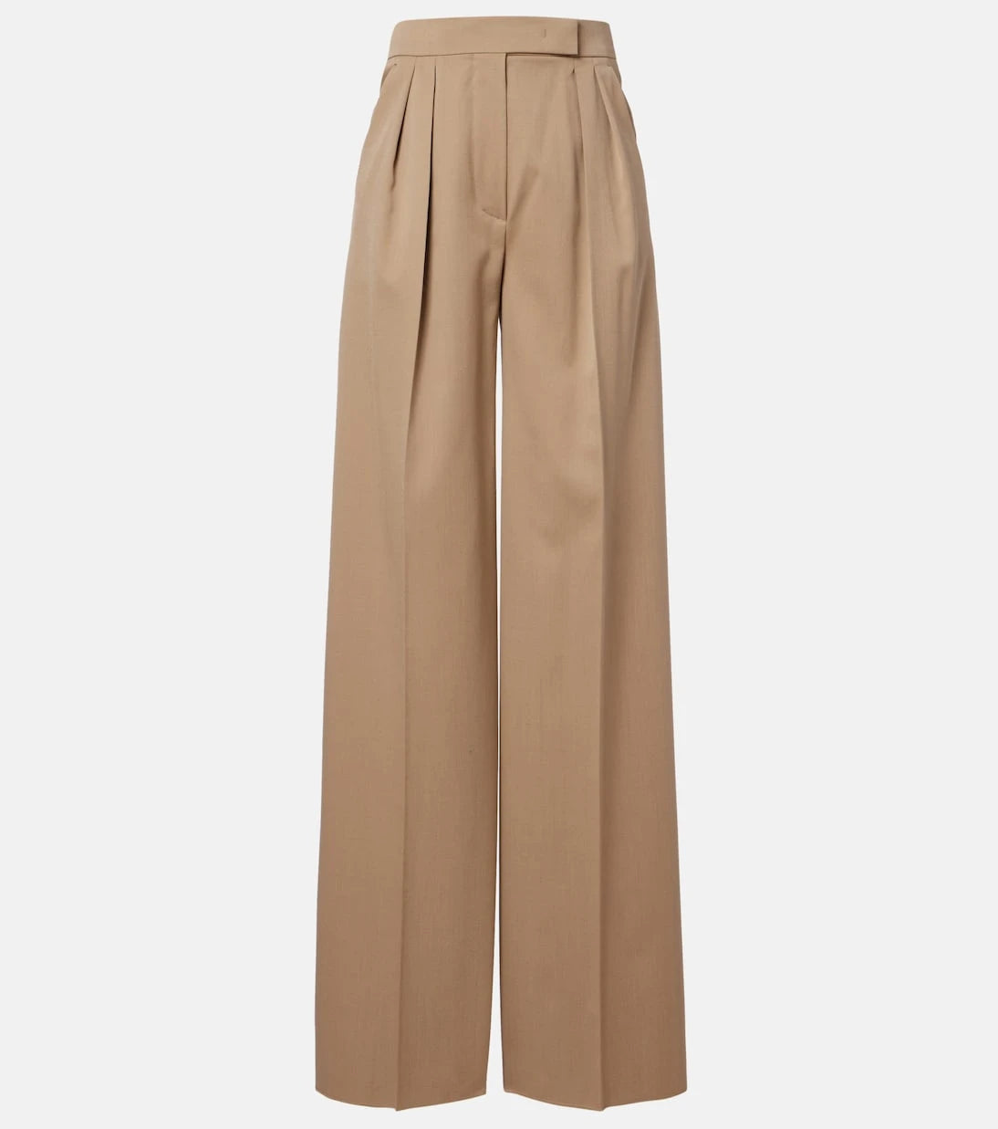 Max Mara - بنطال Quorum بقصة أرجل واسعة من صوف الفيرجن