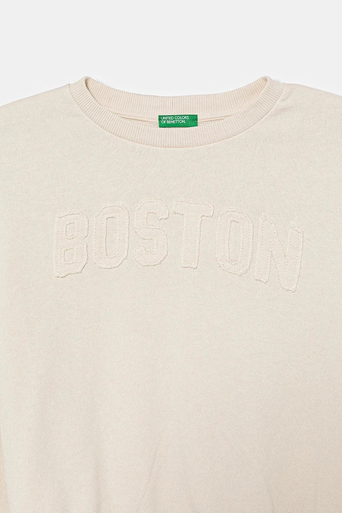 United Colors of Benetton Çocuk Pamuklu Sweatshirt