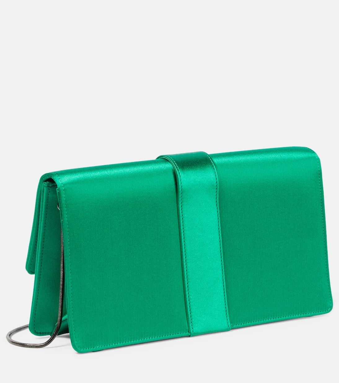 Manolo Blahnik - Capri embellished satin clutch