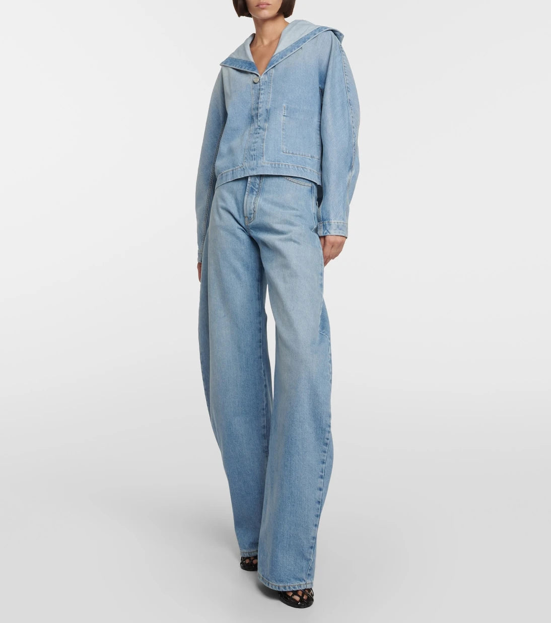 Alaïa - Cropped denim jacket