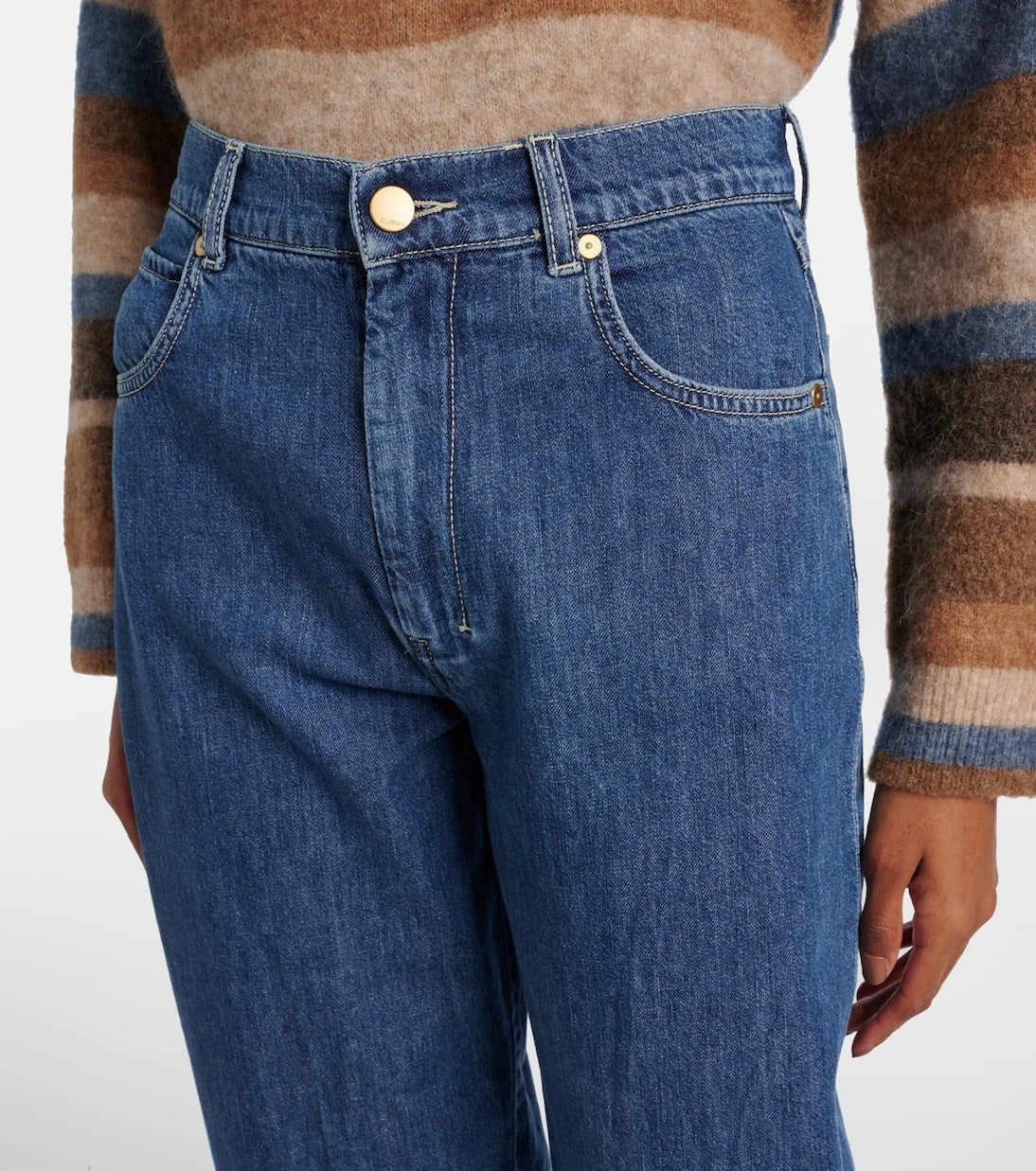 'S Max Mara - جينز Masia بخصر مرتفع وقصة برميلية