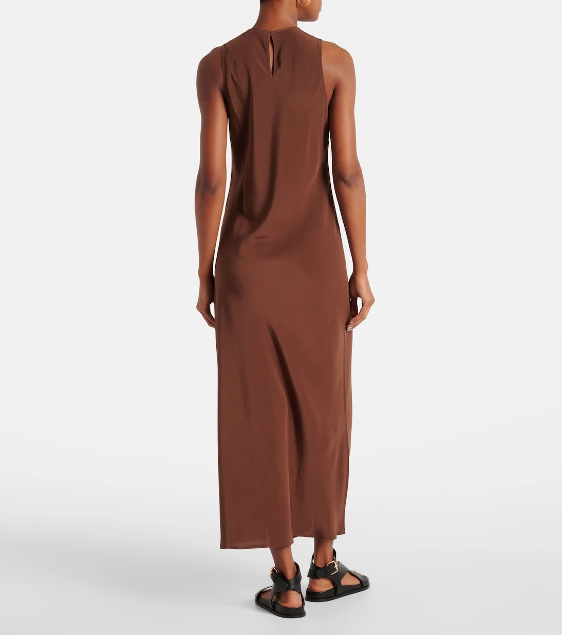 Asceno - Valencia silk crêpe maxi dress