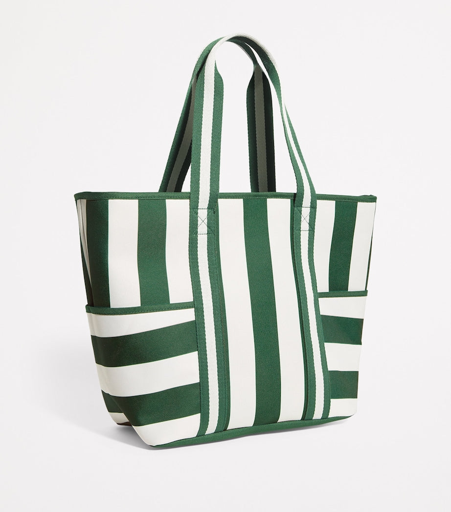 Striped Cooler Tote Bag