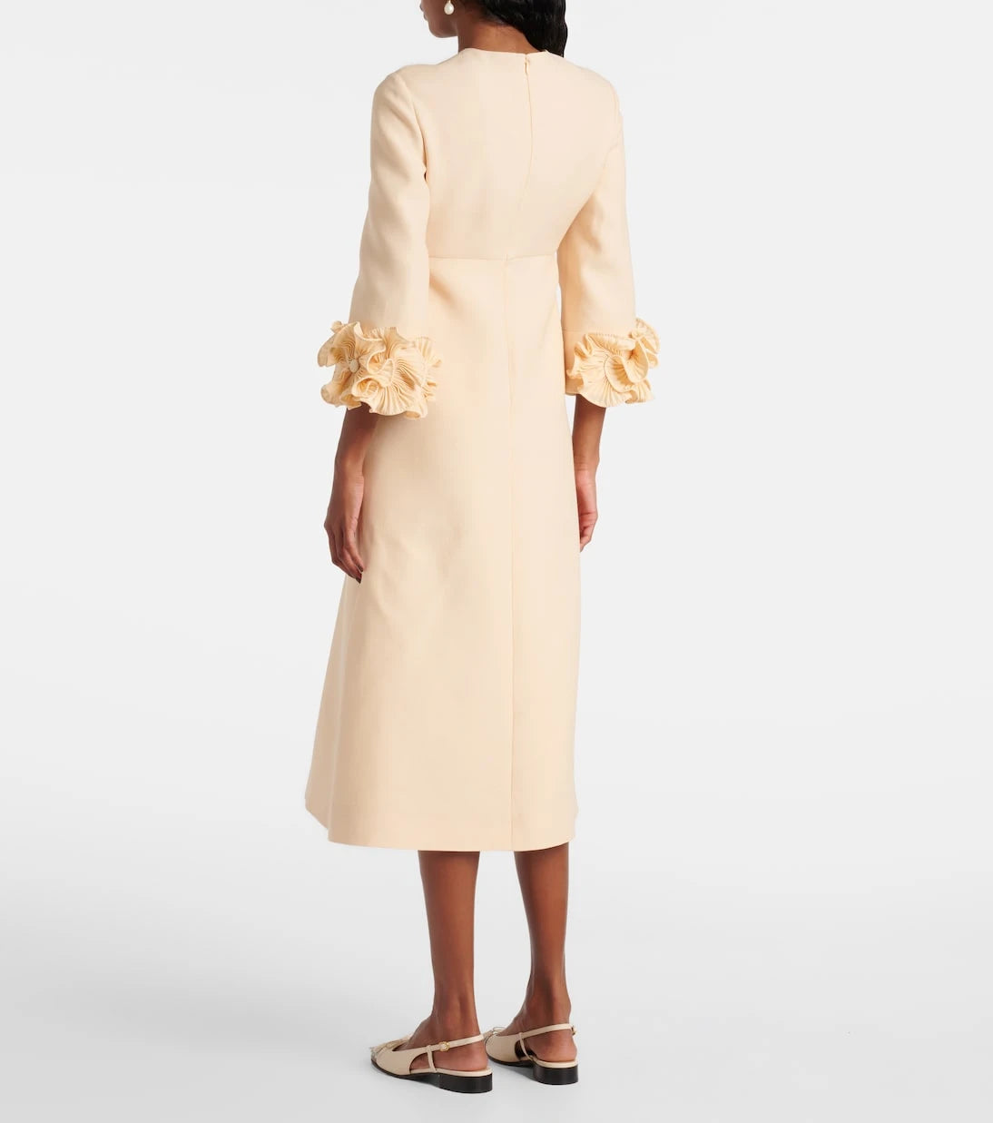 Valentino - Ruffled Crêpe Couture midi dress