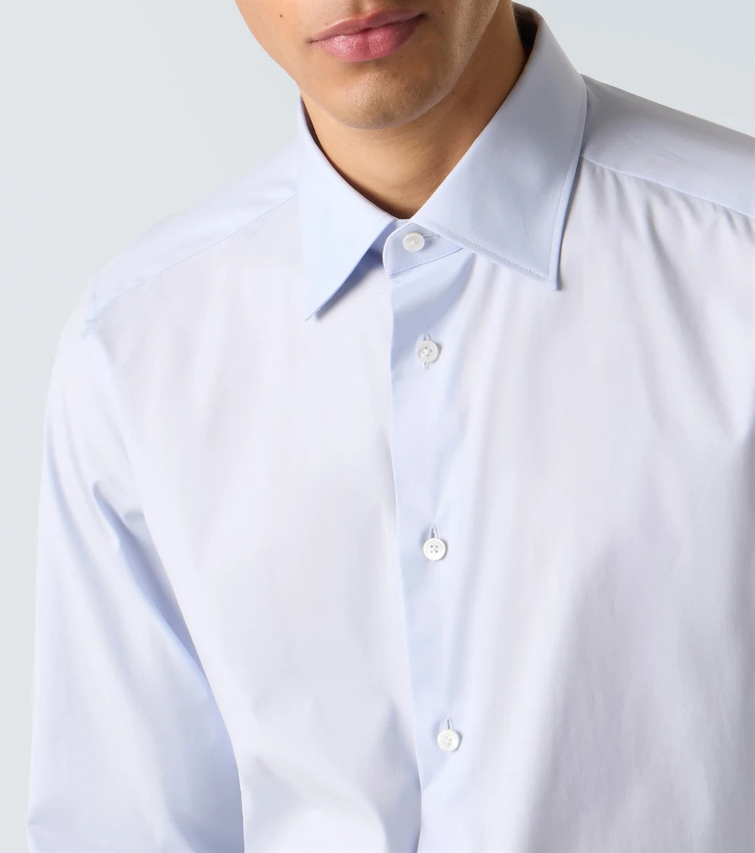 Zegna - قميص من مزيج القطن