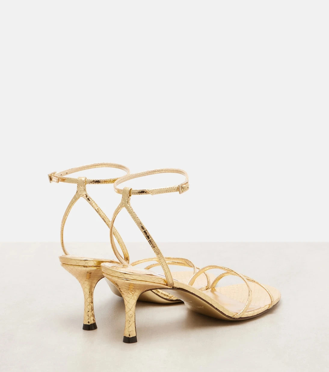 Jimmy Choo - 1998 Leo 65 metallic leather sandals