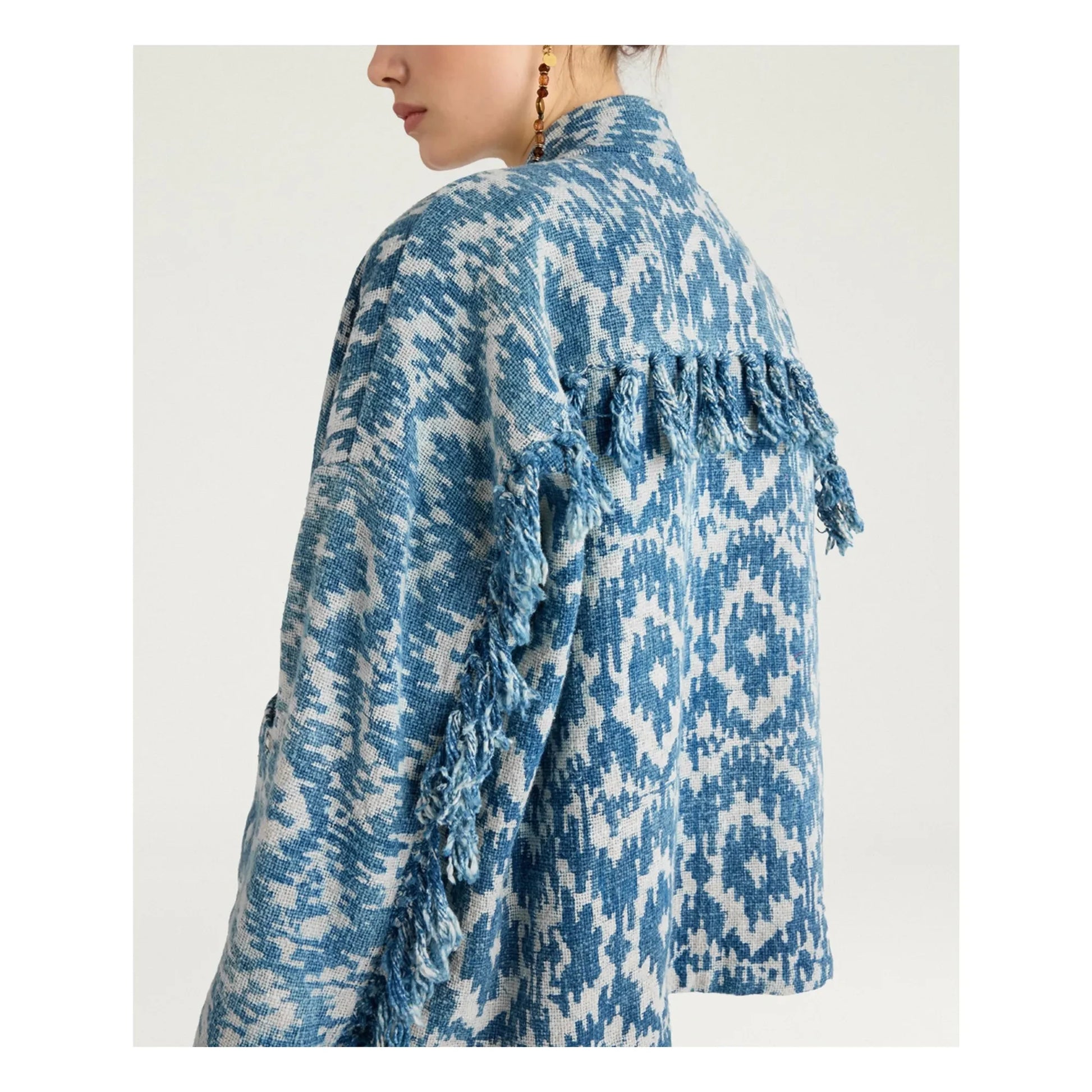Momoni - Ara Cotton Jacket | Blue