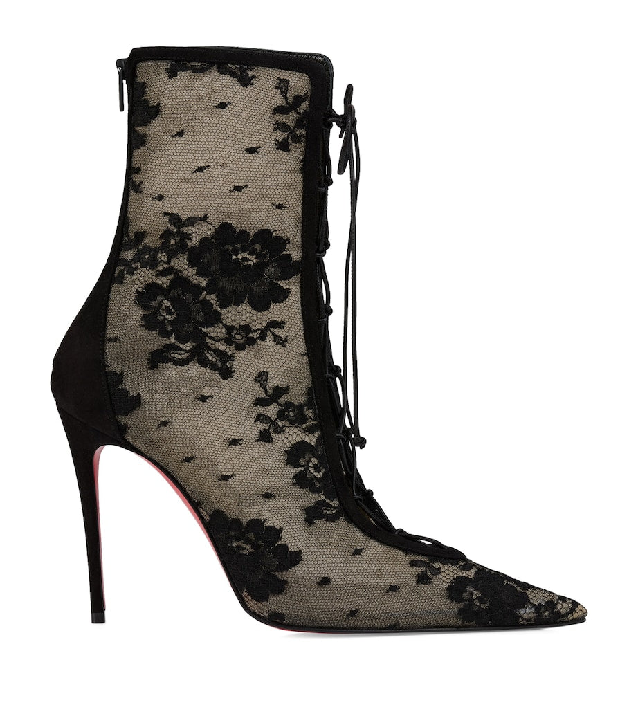 Red Km Lace Booties 100