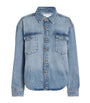 Good American Blue Structured Denim Shirt