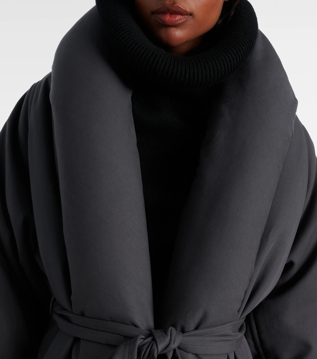 Alaïa - Cotton gabardine puffer coat