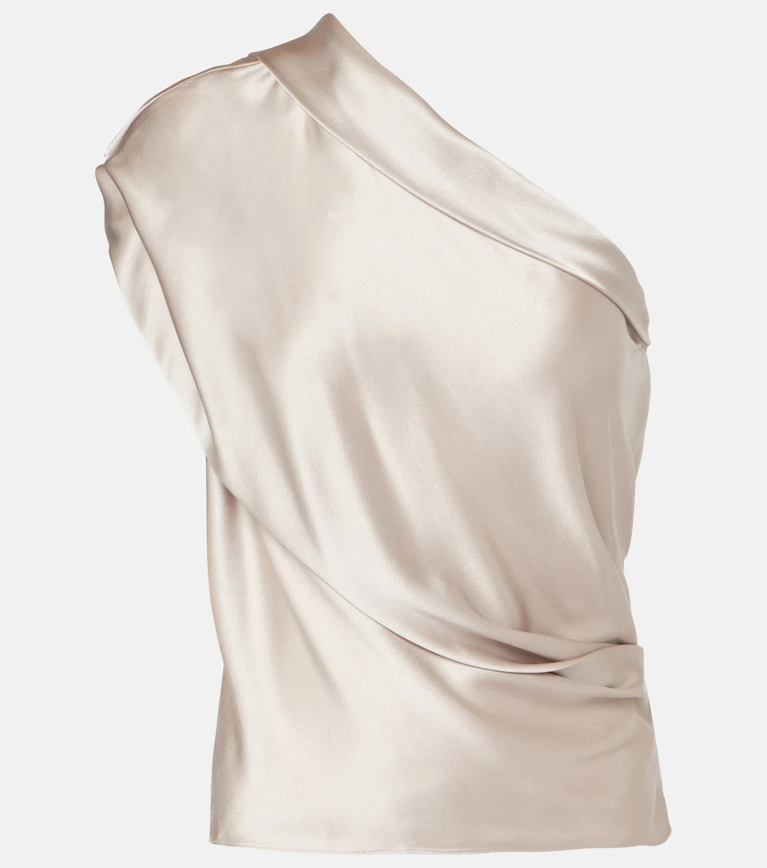The Sei - Asymmetric silk satin top