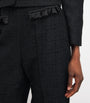 Tweed Ruffle Trousers BLACK