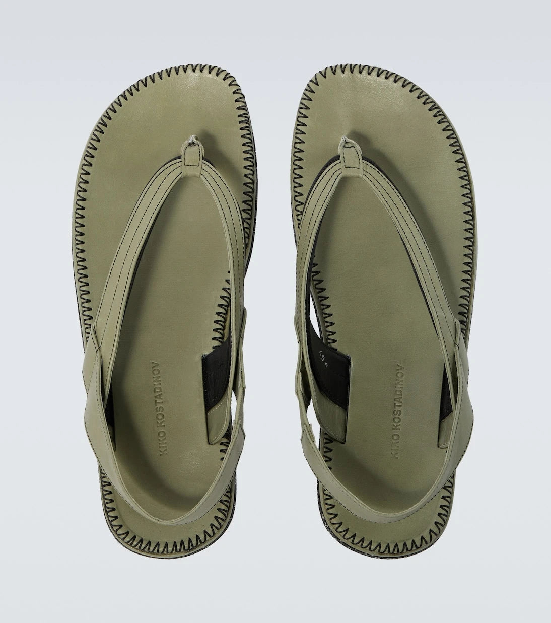 Kiko Kostadinov - Andras leather thong sandals