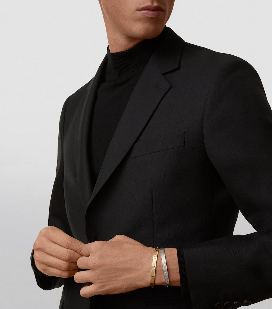 Cartier LOVE Classic White Gold Bracelet - Brushed Finish