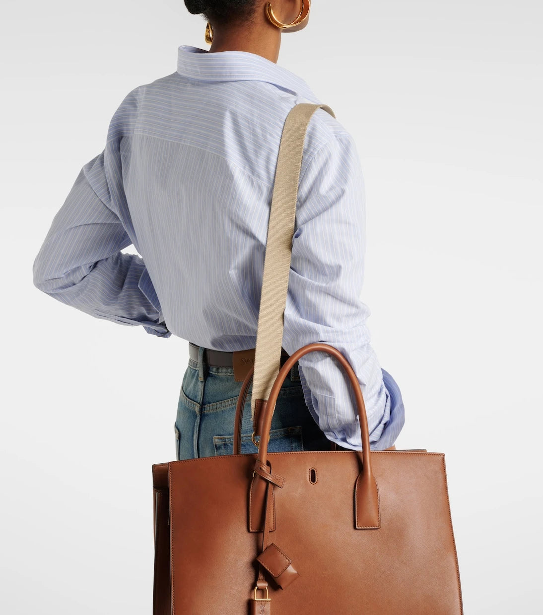 Saint Laurent - Sac De Jour Large leather tote bag