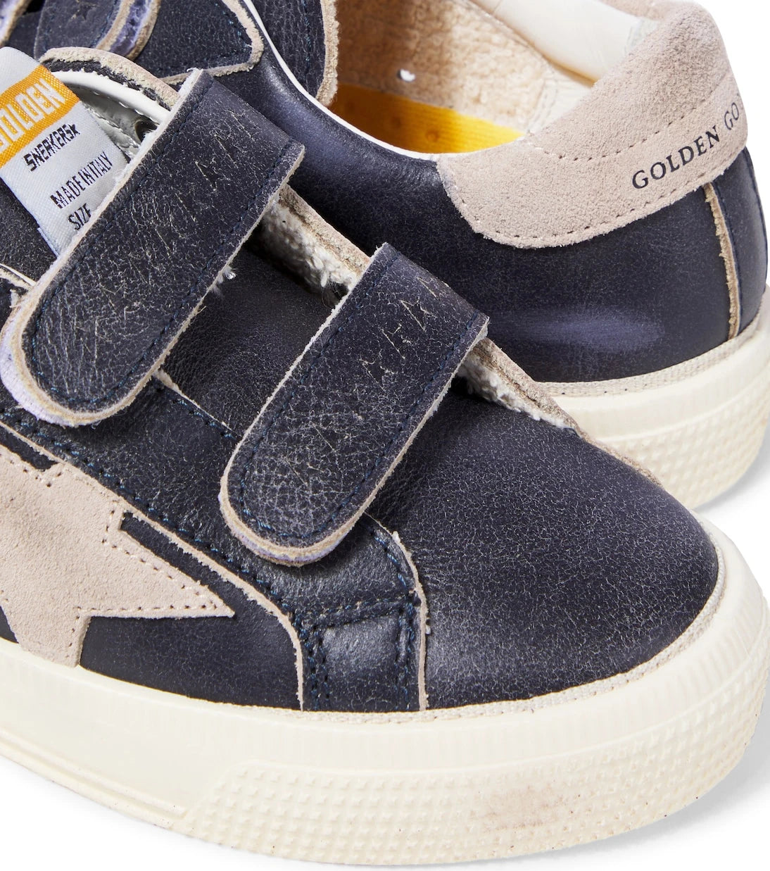 Golden Goose Kids - May School leather sneakers