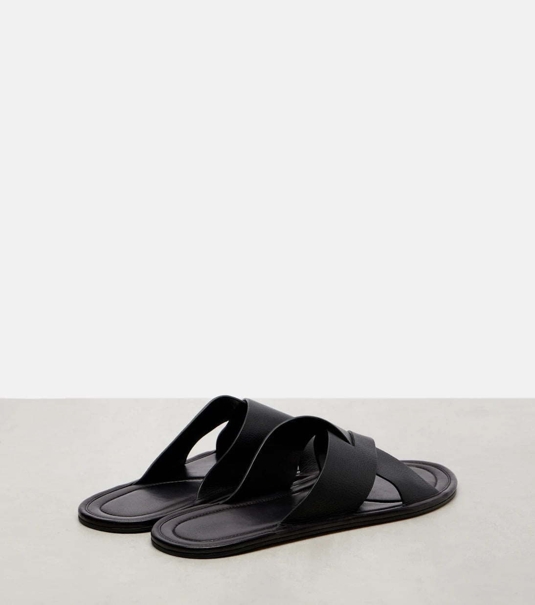 The Row - Malick Cross leather sandals