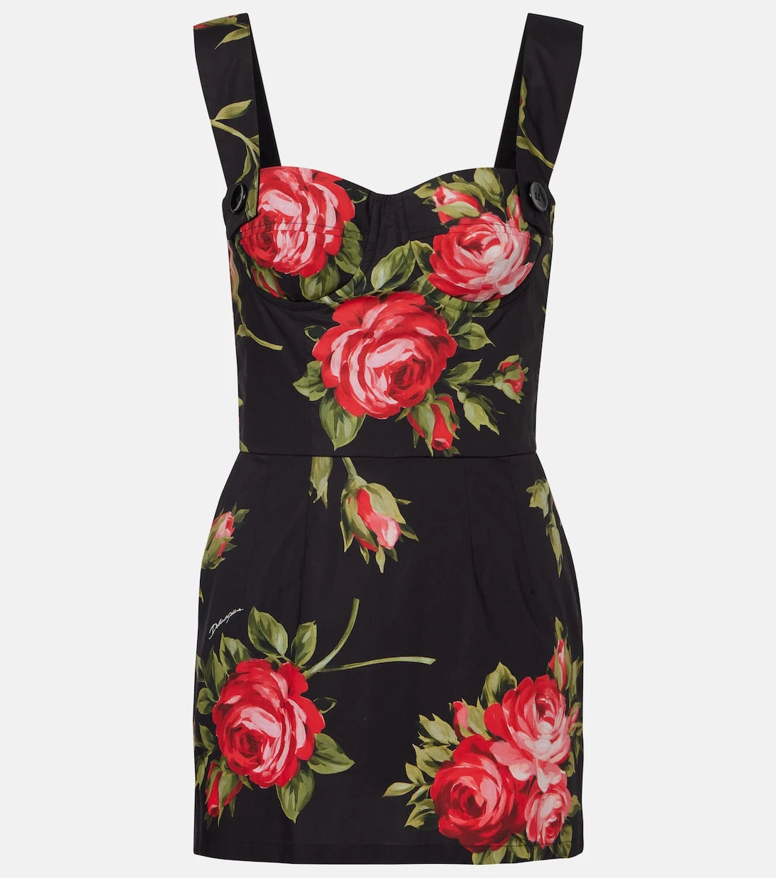 Dolce&Gabbana - Floral cotton minidress