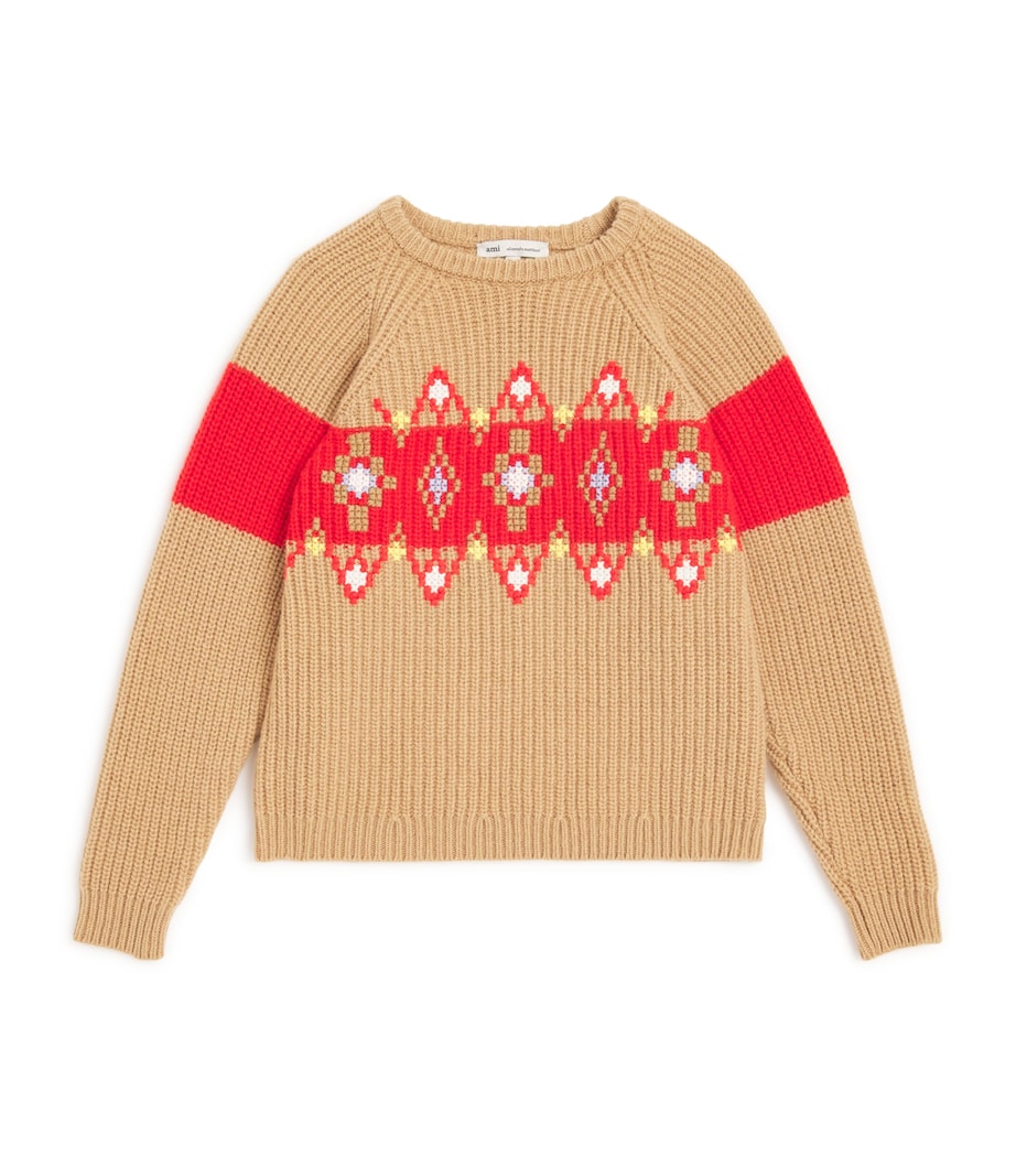 Wool Cross-Stitch Sweater (4-12 Years)