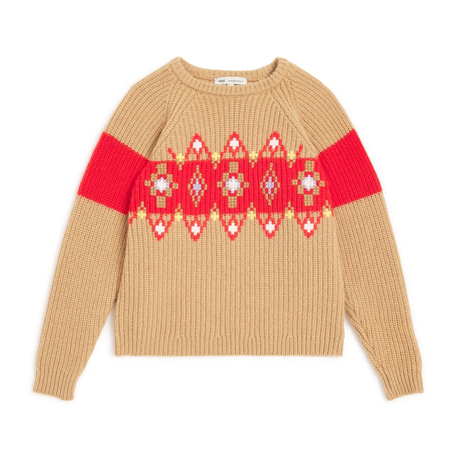 Wool Cross-Stitch Sweater (4-12 Years)