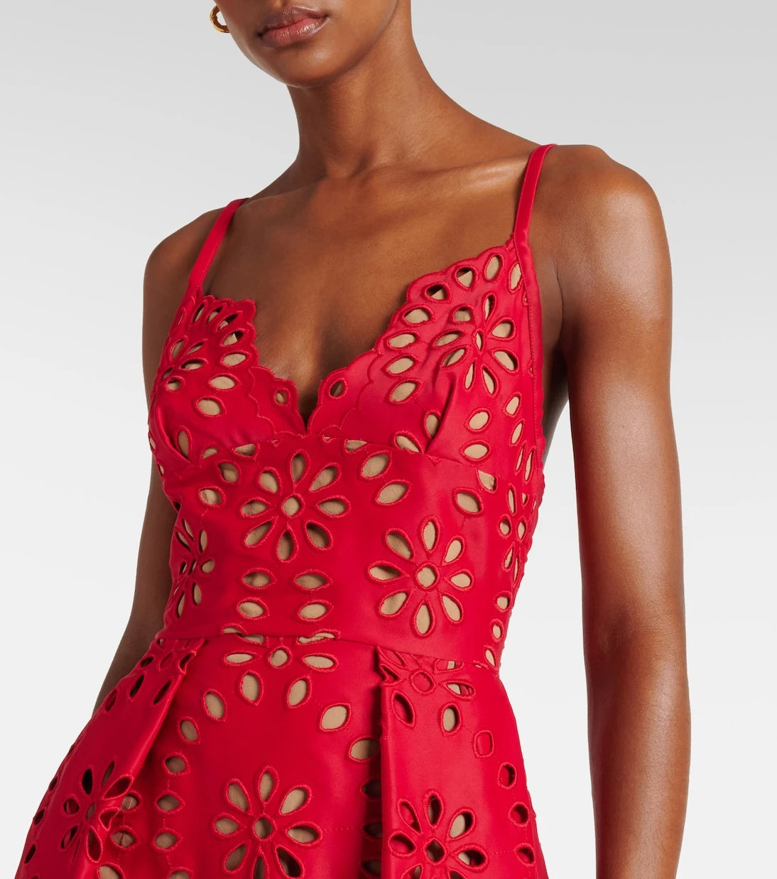 Elie Saab - Floral embroidered satin gown